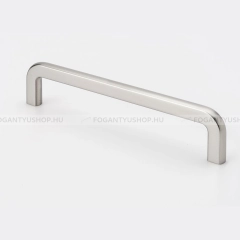 FURNIPART Bútor fogantyú COMPACT - Ezüst inox (szálcsiszolt) - Zamak fém ötvözet