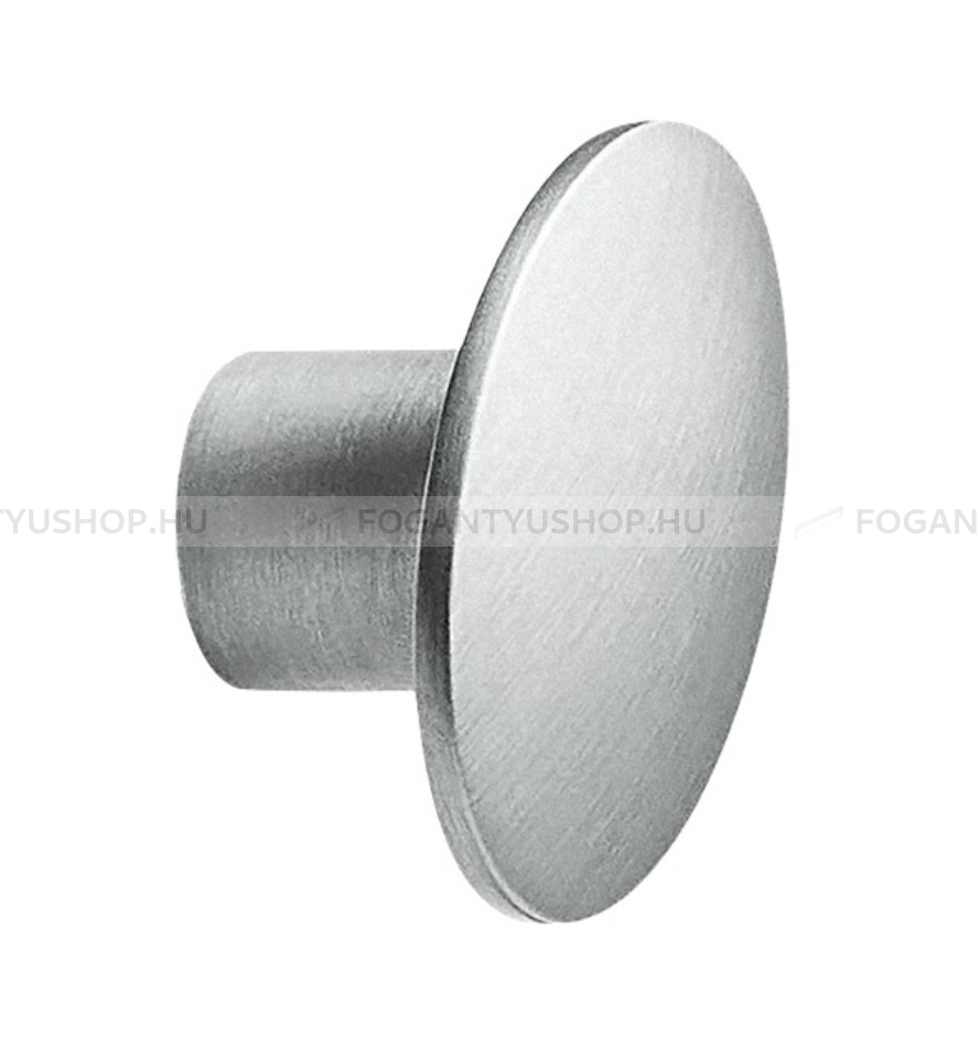 FURNIPART Bútorgomb - DOME - 1 furatos - Szálcsiszolt 66 - Zamak fém ötvözet - Fém gombfogantyú, bútorgomb (szögletes, kerek)