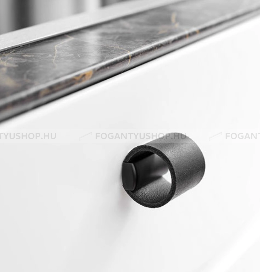 FURNIPART-Fogantyu-DRUM---Festett-fekete---Fekete-bor----Borrel-kombinalt-fem-butorfogantyu