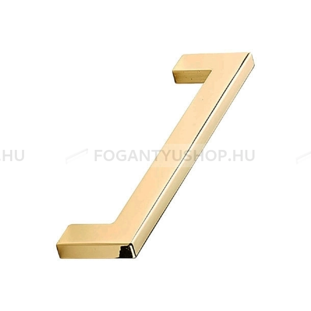 FURNIPART Bútor fogantyú - FLAT - Fényes sárgaréz 29 - Zamak fém ötvözet - Több méretben gyártott színes fém bútorfogantyú