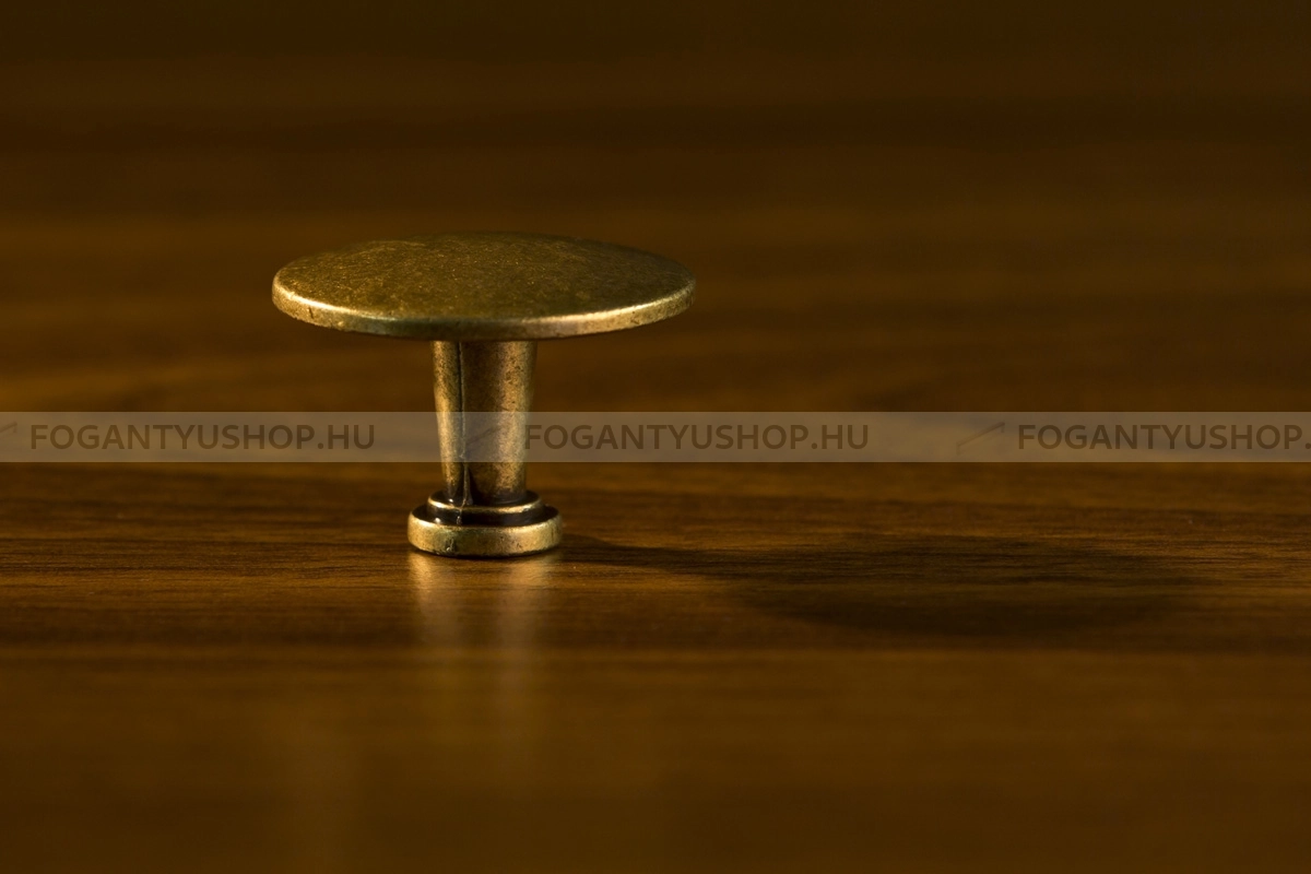 GIUSTI-Fogantyu---FG.EXP6002-28D1---Antik-patina-barna---Antikolt-vintage-fem-gombfogantyu-(szogletes-kerek)