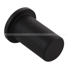 FURNIPART Bútor fogantyú HARLEQUIN - 1 furatos - Festett fekete - Inox / Rozsdamentes acél
