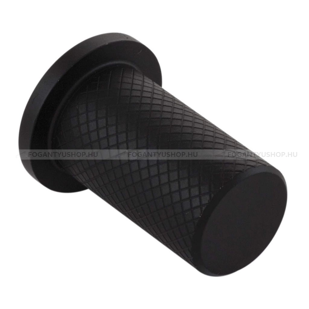 FURNIPART Bútorfogantyú - HARLEQUIN Festett - 1 furatos - Fekete 9005 - Inox - Rozsdamentes acél - inox fém bútorfogantyú