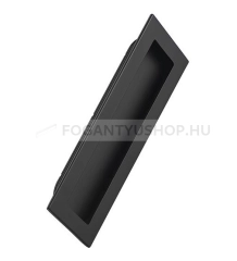 FURNIPART Bútor fogantyú INN 50X160 - Festett fekete - Zamak fém ötvözet - Bútorajtó felületébe marható, süllyeszthető fém fogantyú