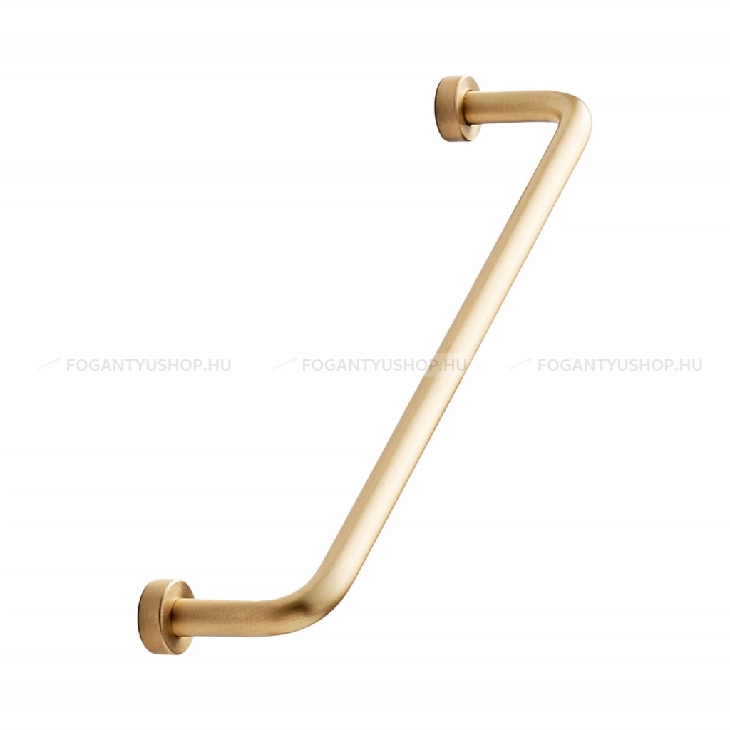FURNIPART Bútor fogantyú - LOUNGE 160 II. - furattáv 160 mm - Csiszolt sárgaréz 21 - Márvány - Rozsdamentes acél - inox fém bútorfogantyú