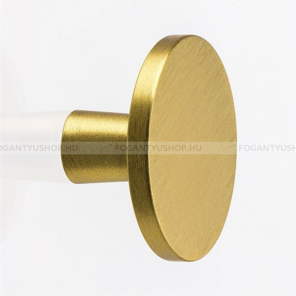 FURNIPART Gomb fogantyú - PLATO I. - 1 furatos - Csiszolt sárgaréz 31 - ABS műanyag - Színes fém gombfogantyú, bútorgomb