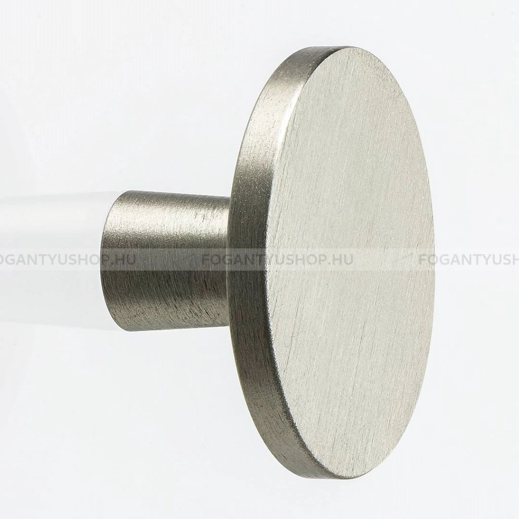 FURNIPART Gombfogantyú - PLATO - 1 furatos - Szálcsiszolt 66 - Fém gombfogantyú, bútorgomb (szögletes, kerek)