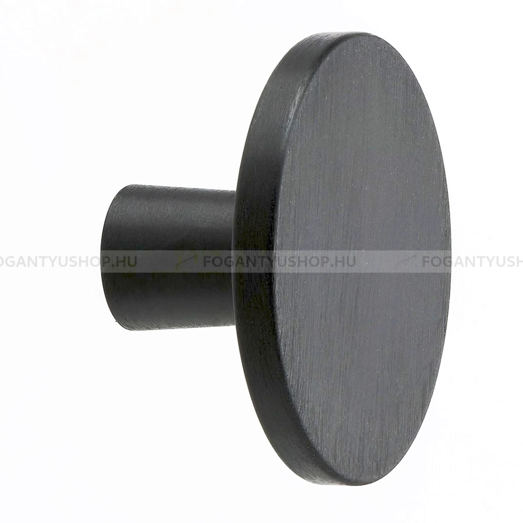 FURNIPART Bútorgomb - PLATO - 1 furatos - Csiszolt antracit 91 - Színes fém gombfogantyú, bútorgomb