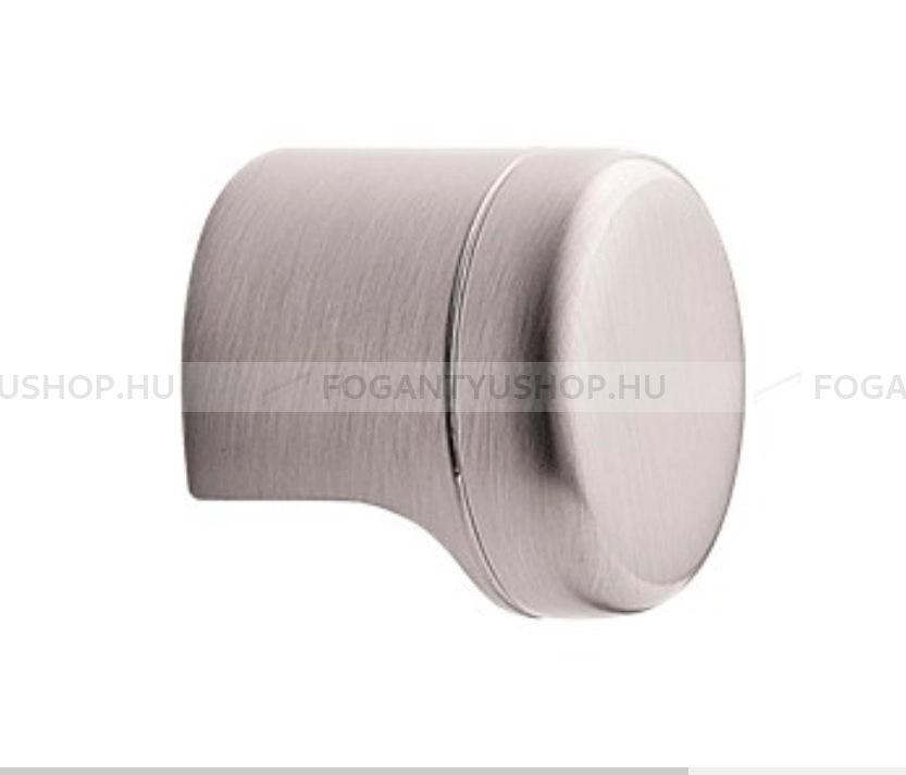 FURNIPART Gombfogantyú - POINT - 1 furatos - Szálcsiszolt 66 - Zamak fém ötvözet - Fém gombfogantyú, bútorgomb (szögletes, kerek)