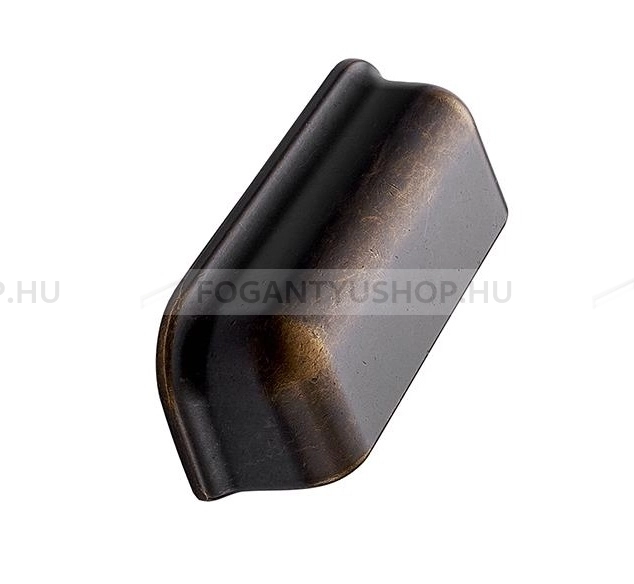 FURNIPART Fogantyú - PORT 96 - furattáv 96 mm - Antik barna 23 - Zamak fém ötvözet - Klasszikus, vintage, antik fém bútorfogantyú