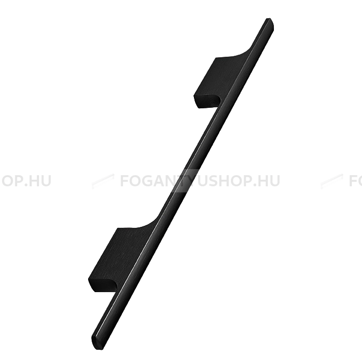 FURNIPART Fogantyú - TAU HANDLE 160 - furattáv 160 mm - Csiszolt matt fekete 76 - ABS műanyag - Egy méretben gyártott színes fém bútorfogantyú
