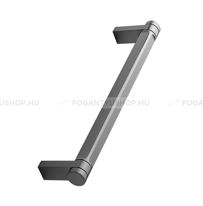 FURNIPART Bútor fogantyú - TORCH 160 - furattáv 160 mm - Csiszolt antracit 91 - Zamak fém ötvözet - Egy méretben gyártott színes fém bútorfogantyú