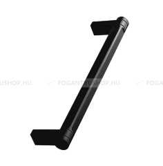 FURNIPART Bútor fogantyú TORCH - 160 mm - Festett fekete - Zamak fém ötvözet