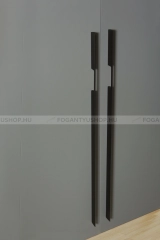 VIEFE Bútor fogantyú Bútor fogantyú PEAK LONG - Fekete szálcsiszolt - Alumínium - Több méretben gyártott színes fém bútor -  - Alumínium