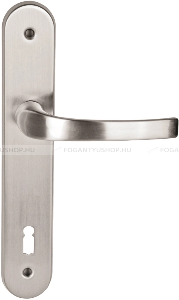 MAESTRO PORTO Hosszúcímes beltéri ajtókilincs kilincs-zár táv.: (Elzett zárhoz) - Szálcsiszolt - Zamak fém ötvözet - Modern hosszúcímes kilincs