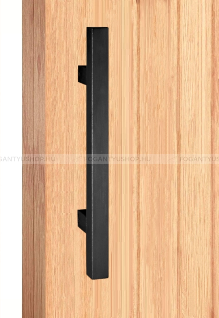 MAESTRO ART.831 - Tolópajzs, 25x25mm - Festett fekete - Ajtóhúzó, tolópajzs fa-fém ajtóhoz, kapuhoz