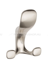 GTV Fogas Fogas TOLEDO A0 - 16 mm - Szálcsiszolt inox - Zink fém ötvözet - Kombinált, kalaptartós fogas - 16 mm -  - Zink fém ötvözet