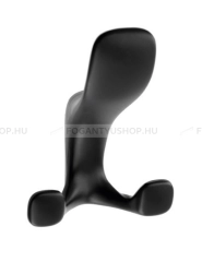 GTV Fogas Fogas TOLEDO A0 - 16 mm - Festett fekete - Zink fém ötvözet - Kombinált, kalaptartós fogas - 16 mm -  - Zink fém ötvözet