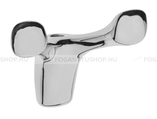 GTV Fogas Fogas TOLEDO B0 - 16 mm - Fényes króm - Zink fém ötvözet - Dupla akasztós fogas - 16 mm -  - Zink fém ötvözet