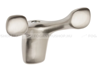 GTV Fogas Fogas TOLEDO B0 - 16 mm - Szálcsiszolt inox - Zink fém ötvözet - Dupla akasztós fogas - 16 mm -  - Zink fém ötvözet