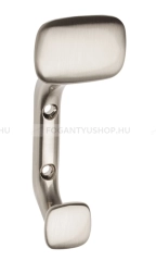 GTV Fogas Fogas TOLEDO C0 - 30 mm - Szálcsiszolt inox - Zink fém ötvözet - Kombinált, kalaptartós fogas - 30 mm -  - Zink fém ötvözet