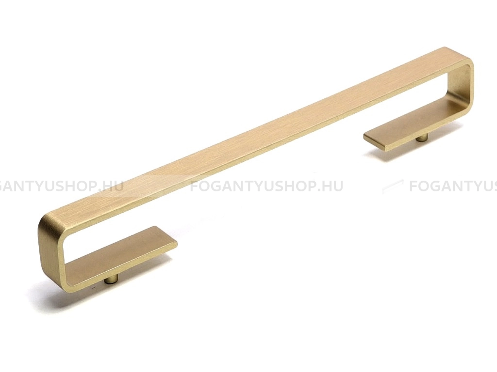 RUJZ DESIGN Bútor fogantyú - 160 618.15b - furattáv 160 mm - Szálcsiszolt arany  - ABS műanyag - Több méretben gyártott színes fém bútorfogantyú