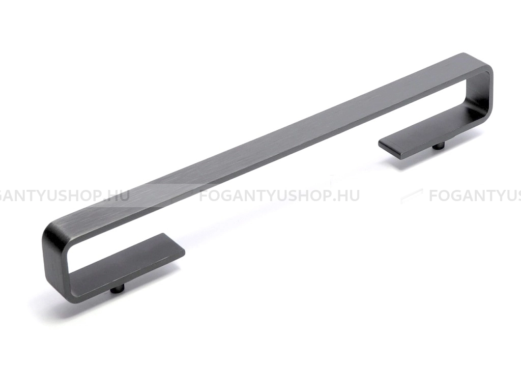 RUJZ DESIGN Bútorfogantyú - 160 618.15b - furattáv 160 mm - Szálcsiszolt szürke  - ABS műanyag - Több méretben gyártott színes fém bútorfogantyú