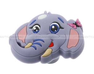 GTV Gyerek fogantyú elefánt - 1 furatos - UM-KID-P-001 - Barbi kék - Gumi - Mesefigurás, állatos gyerekbútor fogantyú