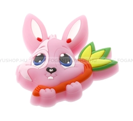GTV Gyerek fogantyú nyuszi Gyerek fogantyú nyuszi - 1 furatos - UM-KID-X-001 - Gumi - Mesefigurás, állatos gyerekbútor fogantyú - 1 furatos - Gumi