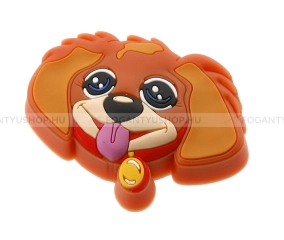 GTV Gyerek fogantyú kutya Gyerek fogantyú kutya - 1 furatos - UM-KID-Z-001 - Narancssárga - Gumi - Mesefigurás, állatos gyerek - 1 furatos -  - Gumi
