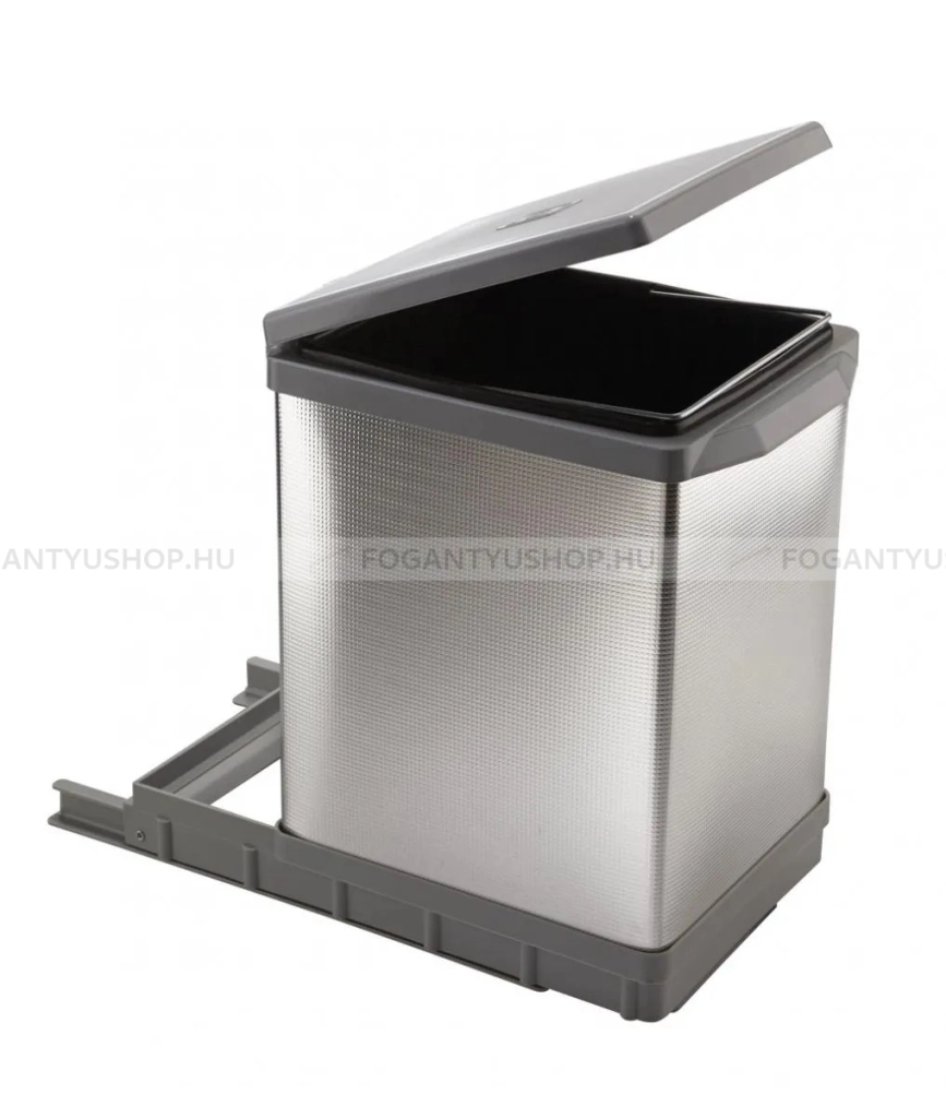 ELLETIPI---TOWER---Kihuzhato-szelektiv-kuka-hulladektarolo-automata-fedellel-17L---Aluminium-muanyag---Ezust-szinu