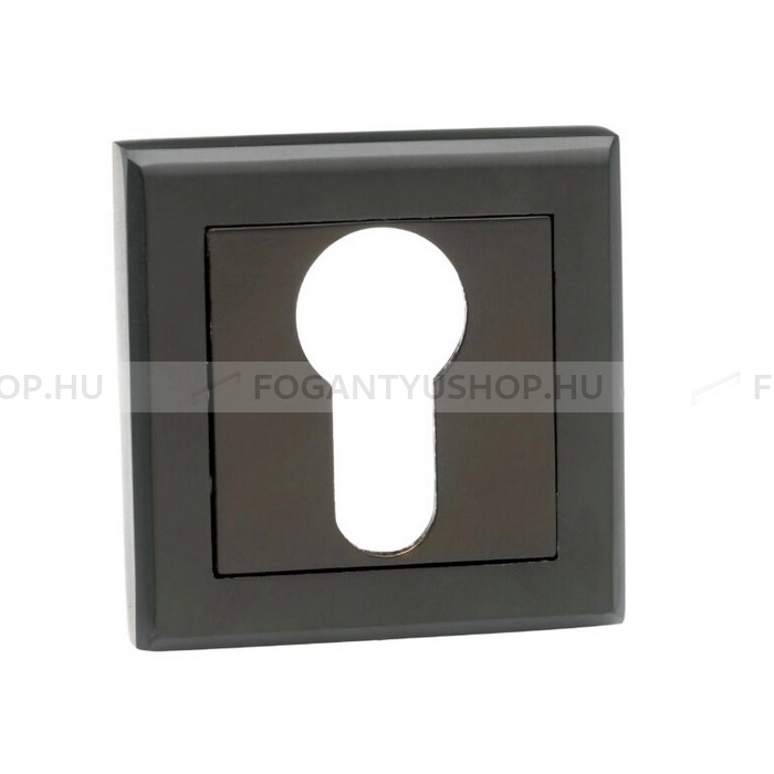 BUSSARE VERTICO - Beltéri ajtókilincs (négyzetrozettás) - Matt fekete (Alumínium)
