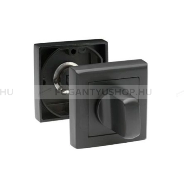 BUSSARE-CLASSIC---WC-zar-forgato-gomb-(negyzetrozettas)---Matt-fekete-(Aluminium)
