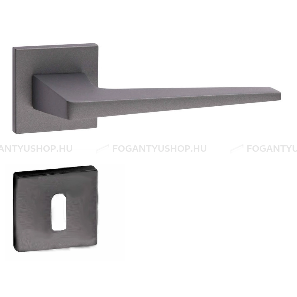 MAESTRO-FLAKE---Belteri-ajtokilincs-alacsony-negyzetrozettaval-(BB-PZ-WC)---Antracit-(Zamak)