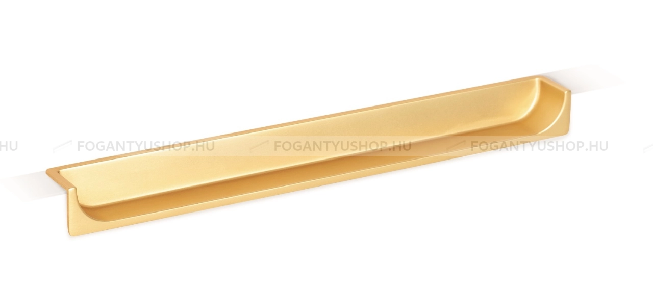 VIEFE Fogantyú HIDE - Szálcsiszolt arany - Bútorajtó élére ültethető színes fém fogantyú