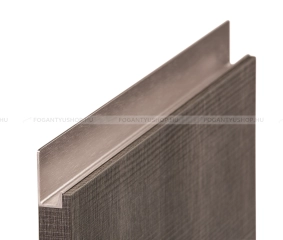 VIEFE Fogantyú Fogantyú JEY - Szálcsiszolt pezsgő - Alumínium - Bútorajtó élére ültethető színes fém fogantyú -  - Alumínium