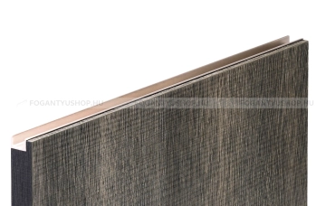 VIEFE Bútor fogantyú Bútor fogantyú JEY2 - Szálcsiszolt pezsgő - Alumínium - Bútorajtó élére ültethető színes fém foganty -  - Alumínium