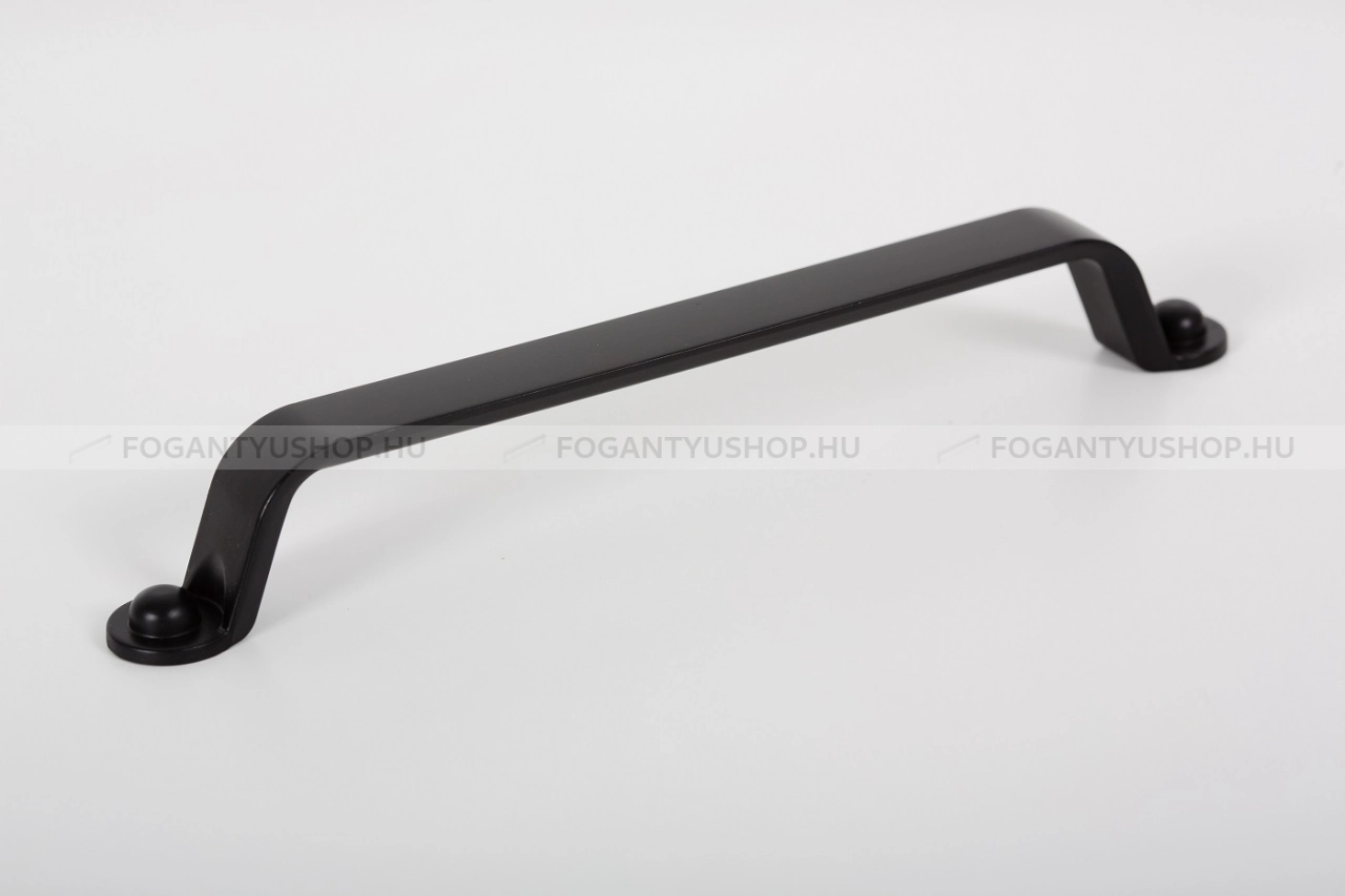 VIEFE Bútorfogantyú - BUTTON 160 - furattáv 160 mm - Matt fekete ZM2 - Zamak fém ötvözet - Egy méretben gyártott színes fém bútorfogantyú