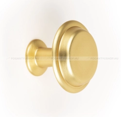 VIEFE Gomb fogantyú Gomb fogantyú LAND - 1 furatos - Szálcsiszolt arany - Zamak fém ötvözet - Színes fém gombfogantyú, b - 1 furatos -  - Zamak fém ötvözet