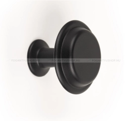 VIEFE Gomb fogantyú Gomb fogantyú LAND - 1 furatos - Festett fekete - Zamak fém ötvözet - Színes fém gombfogantyú, bútor - 1 furatos -  - Zamak fém ötvözet