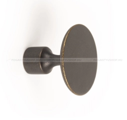 VIEFE Gomb fogantyú Gomb fogantyú FLOID - 1 furatos - Antik patina barna - Zamak fém ötvözet - Antikolt, vintage fém gom - 1 furatos -  - Zamak fém ötvözet
