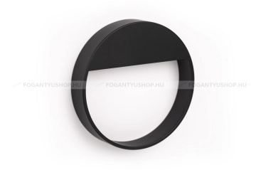 VIEFE Bútor fogantyú BAU - 64 mm - Festett fekete - Zamak fém ötvözet