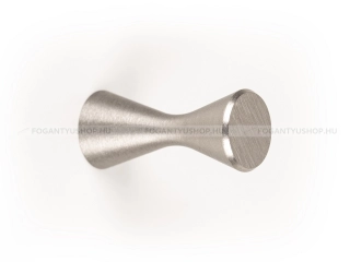 VIEFE Gomb fogantyú DIABOLO - 1 furatos - Ezüst inox (szálcsiszolt) - Alumínium