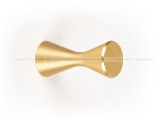 VIEFE Gomb fogantyú Gomb fogantyú DIABOLO - 1 furatos - Szálcsiszolt sárgaréz II. - Alumínium - Színes fém gombfogantyú, - 1 furatos -  - Alumínium