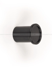 VIEFE Gomb fogantyú Gomb fogantyú ROUND - 1 furatos - Fekete szálcsiszolt - Alumínium - Színes fém gombfogantyú, bútorgo - 1 furatos -  - Alumínium