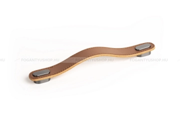 VIEFE Fogantyú Fogantyú OBLONG - 160 mm - Világosbarna bőr - Csiszolt antracit - Zamak fém ötvözet - Bőr - Bőrrel k - 160 mm -  - Zamak fém ötvözet - Bőr