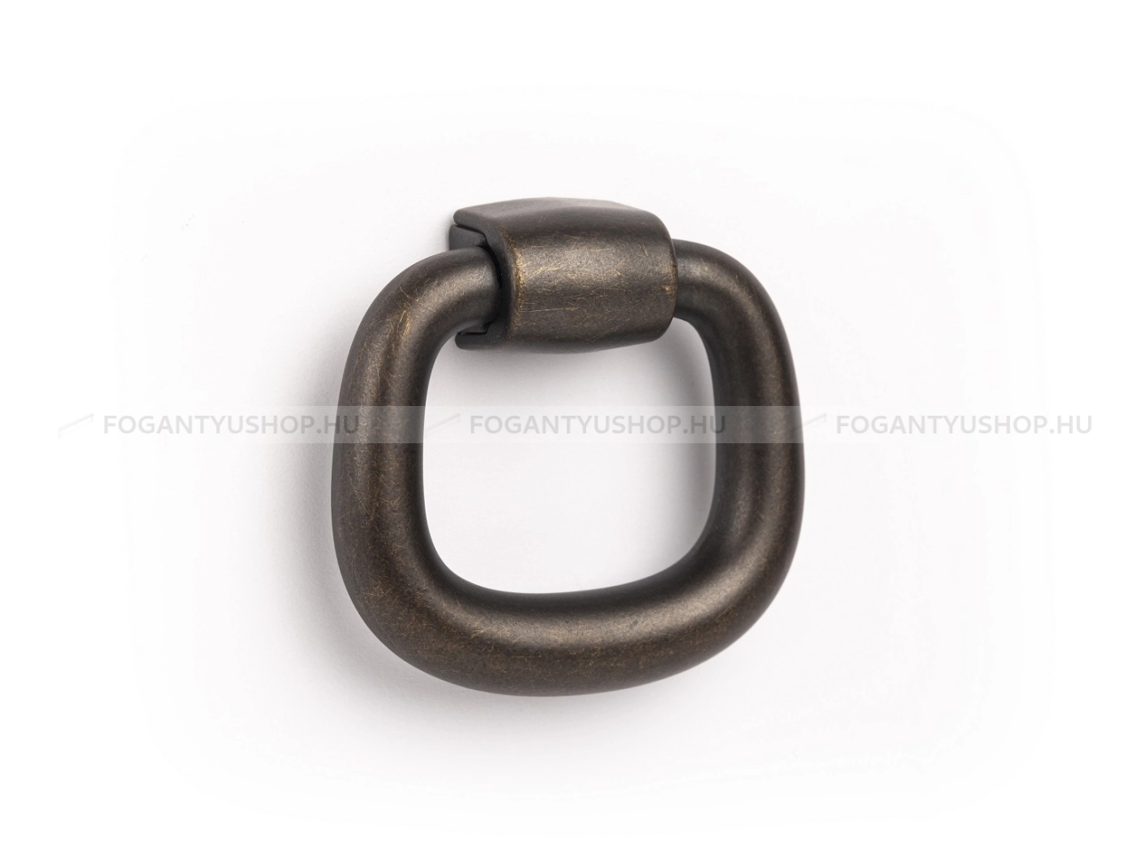 VIEFE Gomb fogantyú - PENDANT KNOB - 1 furatos - Antik sárgaréz Z614 - Zamak fém ötvözet - Antikolt, vintage fém gombfogantyú (szögletes, kerek)