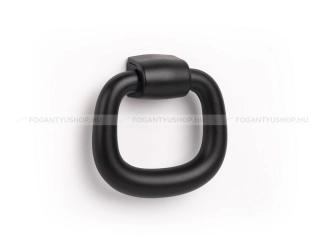 VIEFE Bútor fogantyú PENDANT KNOB - 1 furatos - Festett fekete - Zamak fém ötvözet