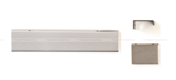 VIEFE Bútor fogantyú Bútor fogantyú WAY - Ezüst inox (szálcsiszolt) - Alumínium - Bútorajtó élére ültethető fém fogantyú -  - Alumínium