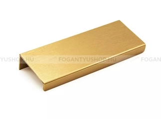 VIEFE Fogantyú Fogantyú WAY - Szálcsiszolt sárgaréz II. - Alumínium - Bútorajtó élére ültethető színes fém fogantyú -  - Alumínium